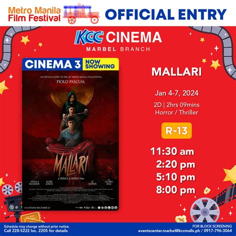 kcc cinema schedule marbel|KCC Mall of Marbel Movie Schedule 2022.